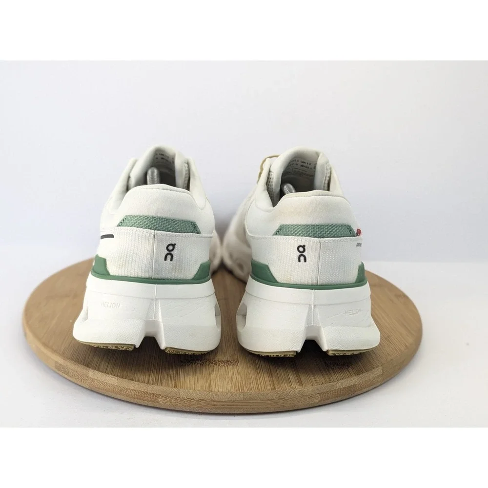 On Cloud Cloudrunner 2 Mens 12.5 M White Green Running Shoes Athletic Sneakers